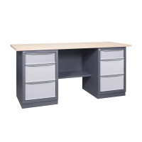 Metalinis darbo stalas su stalčiais 41 S2B / S2B / 1800x620mm