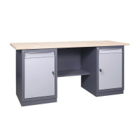 Metalinis darbo stalas su stalčių blokais 41 MD / MD / 1500x620mm