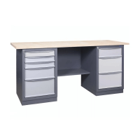 Metalinis darbo stalas su stalčiais 41 3MSB / S2B / 1500x620mm