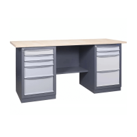 Metalinis darbo stalas su stalčiais 41 3MSB / 2M2B / 1500x620mm