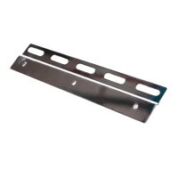Cinkuoto plieno laikiklis PVC užuolaidoms, 200 mm